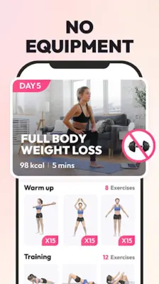 Weight Loss for Women Workout android App screenshot 2